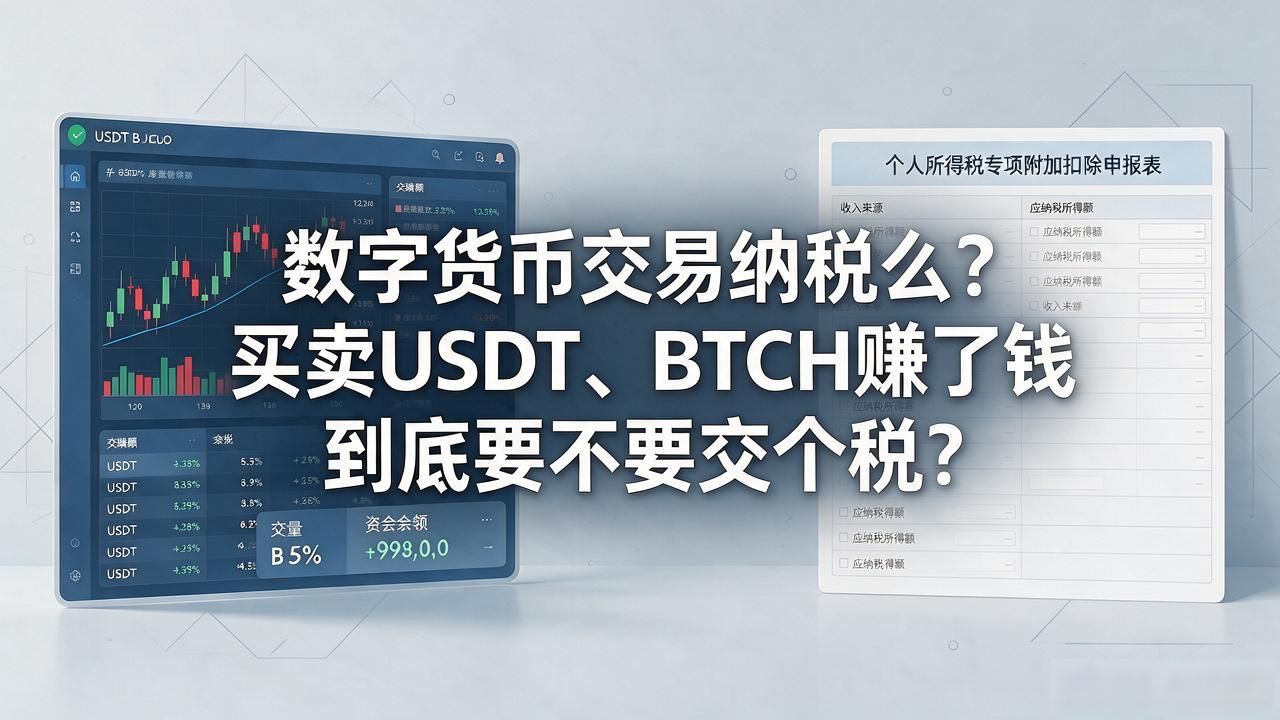 数字货币交易纳税么?买卖USDT、BTC赚了钱到底要不要交个税
