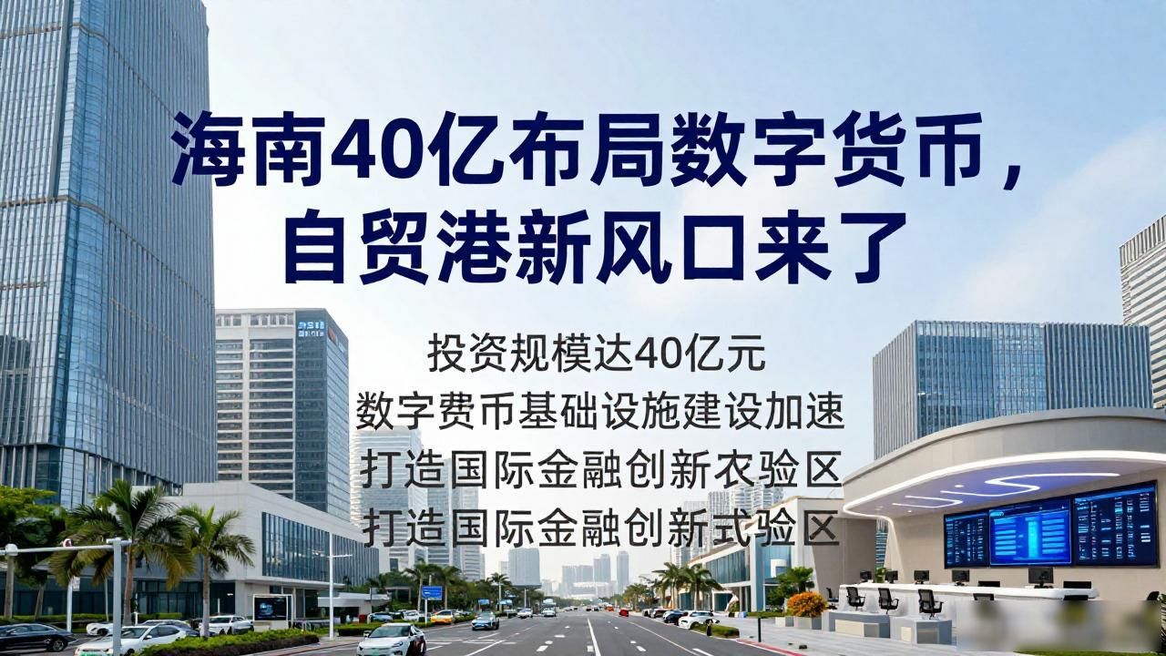 海南40亿布局数字货币，自贸港新风口来了