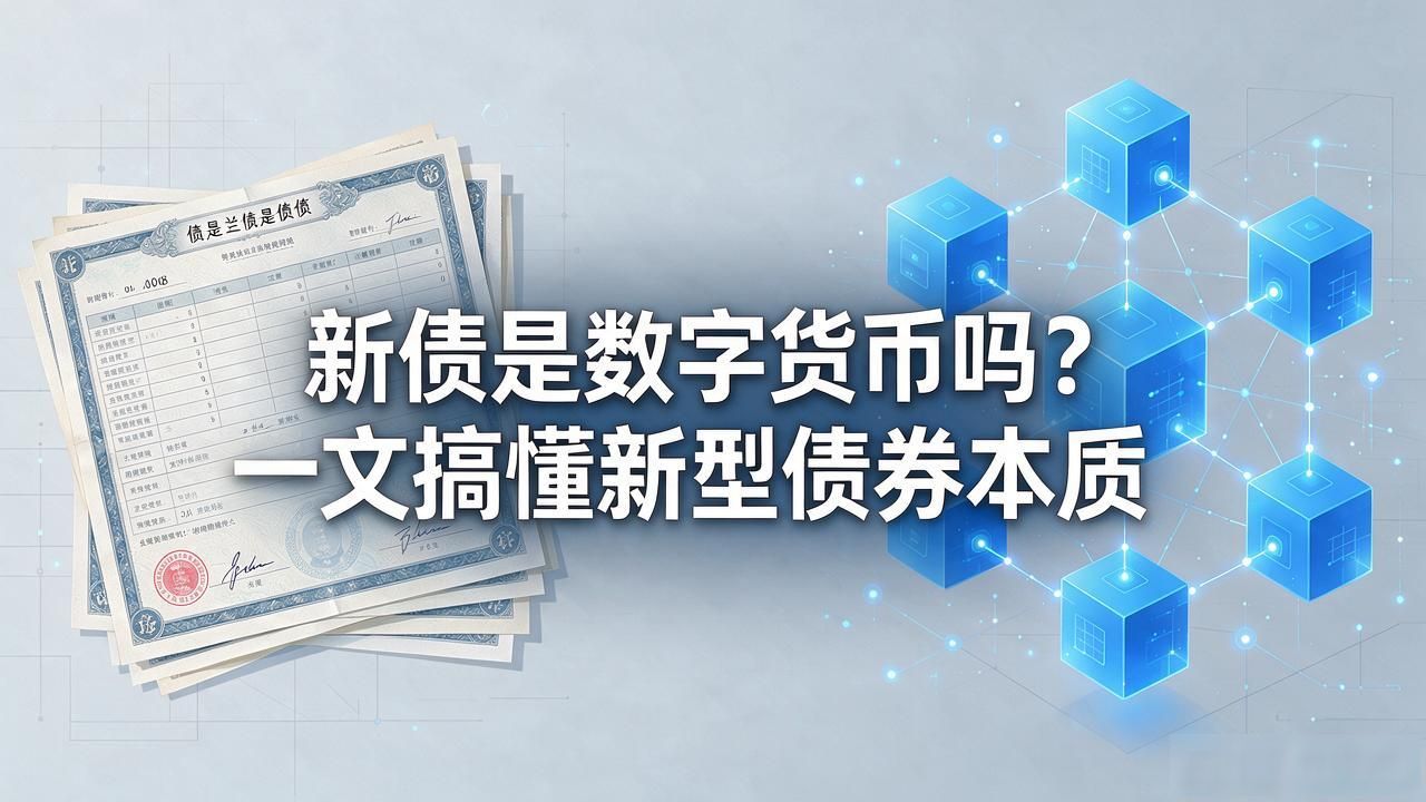 新债是数字货币吗?一文搞懂新型债券本质