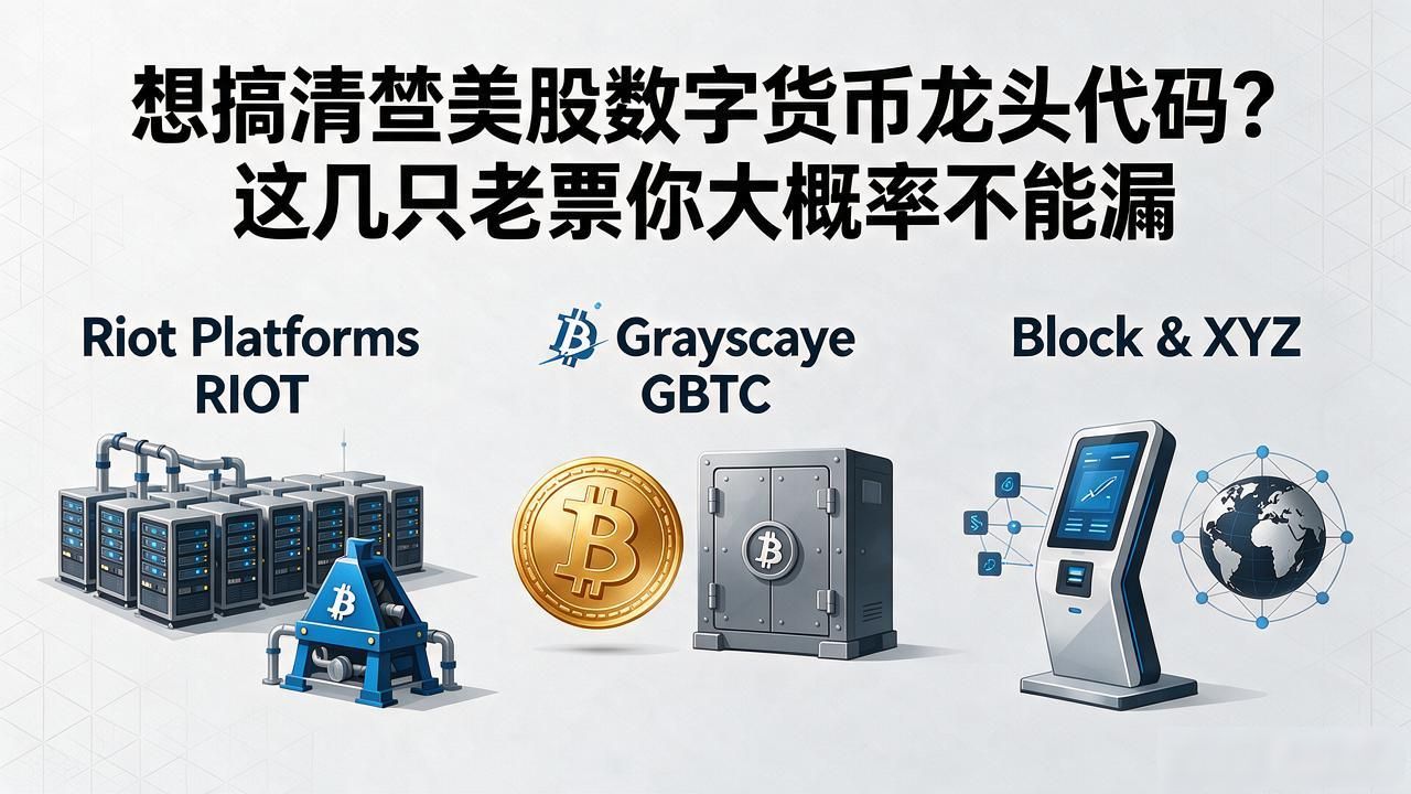 想搞清楚美股数字货币龙头代码？这几只老票你大概率不能漏