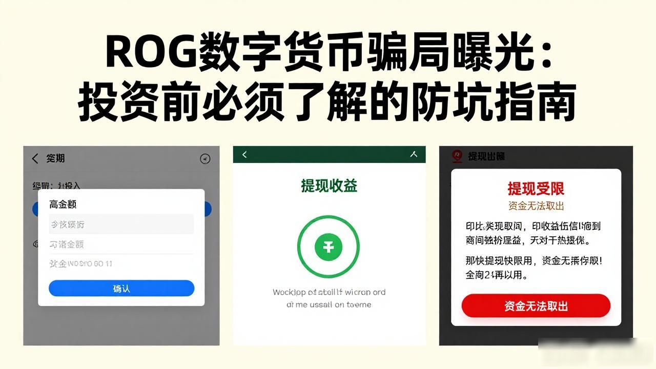 ROG数字货币骗局曝光：投资前必须了解的防坑指南