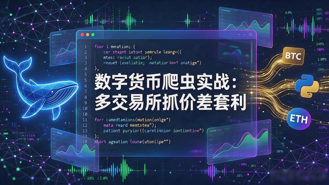 数字货币爬虫实战:多交易所抓价差套利