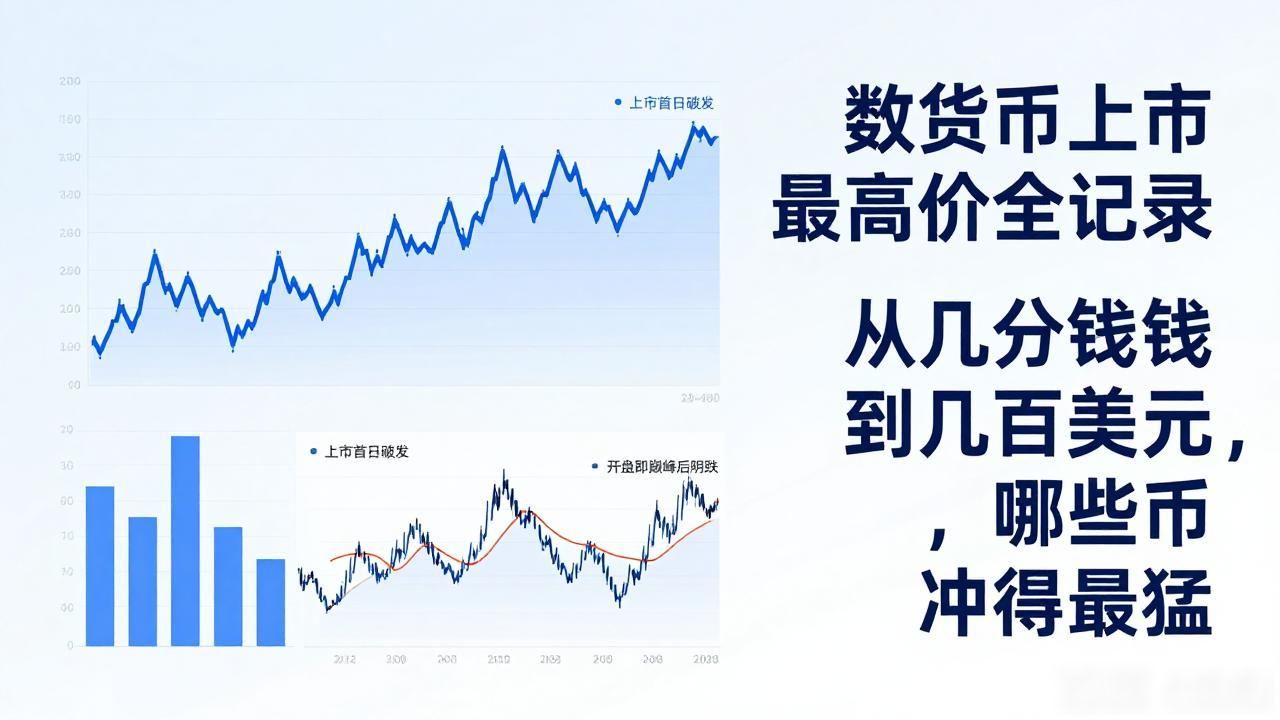 数字货币上市最高价全记录：从几分钱到几百美元，哪些币冲得最猛