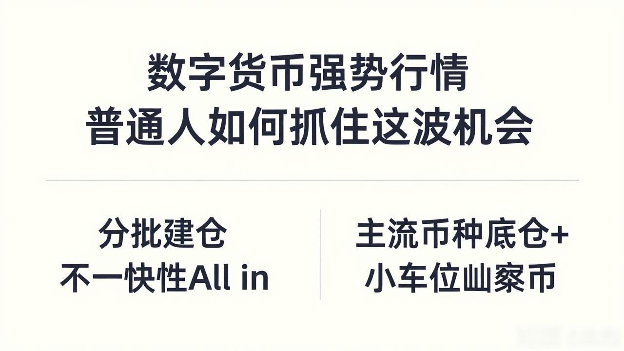数字货币强势行情 普通人如何抓住这波机会