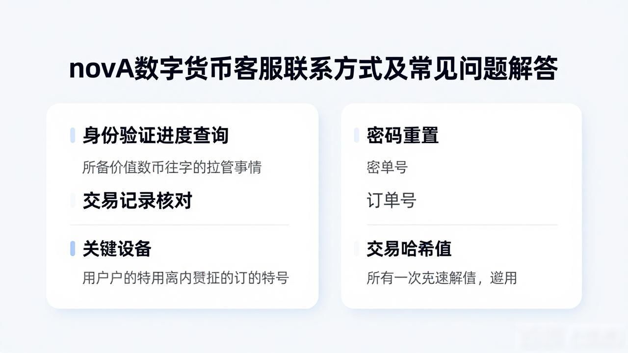 novA数字货币客服联系方式及常见问题解答