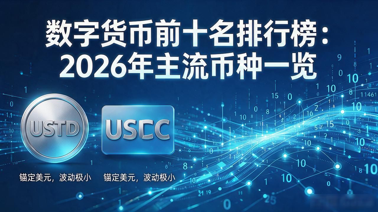 数字货币前十名排行榜：2026年主流币种一览