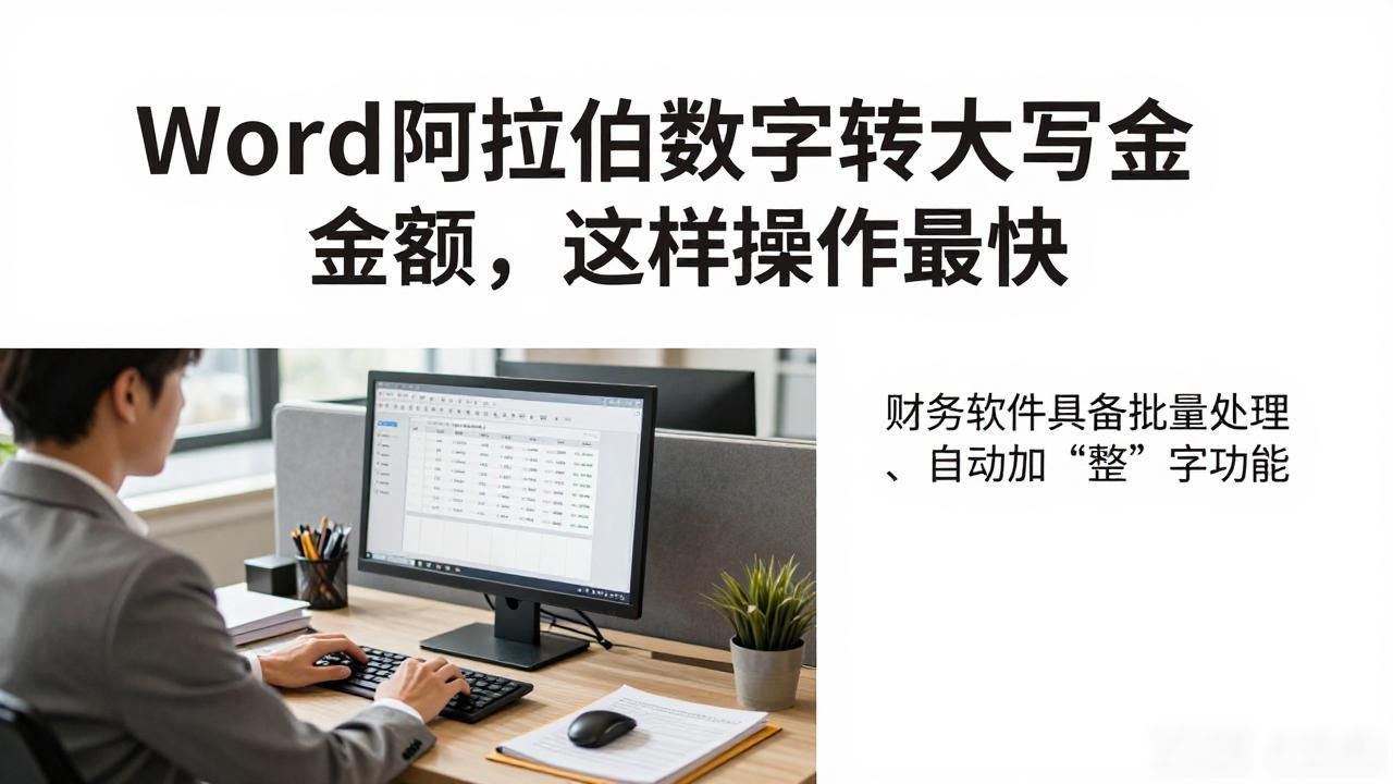 Word阿拉伯数字转大写金额，这样操作最快