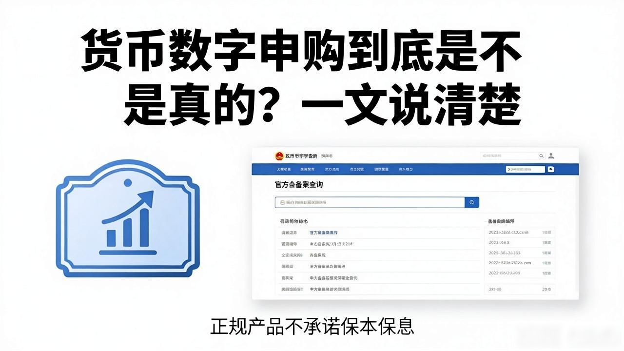 货币数字申购到底是不是真的？一文说清楚