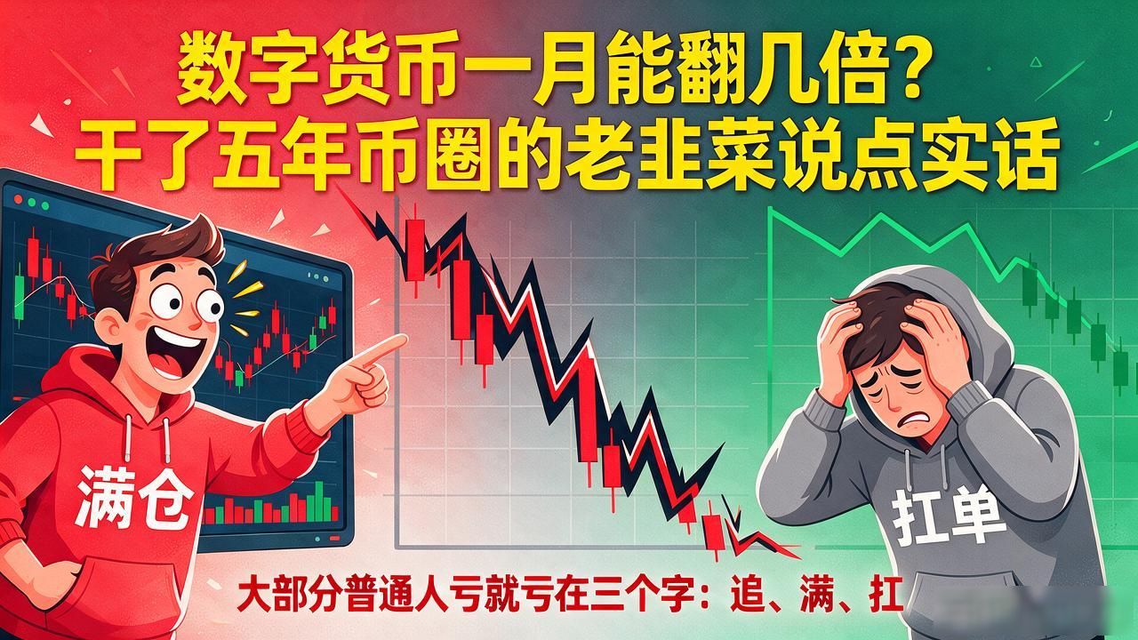 数字货币一月能翻几倍？干了五年币圈的老韭菜说点实话