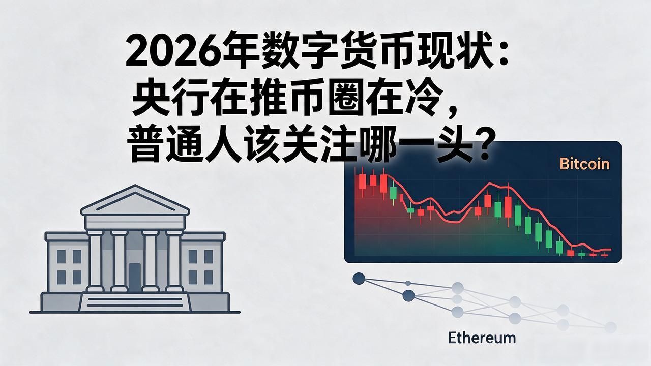 2026年数字货币现状：央行在推币圈在冷，普通人该关注哪一头
