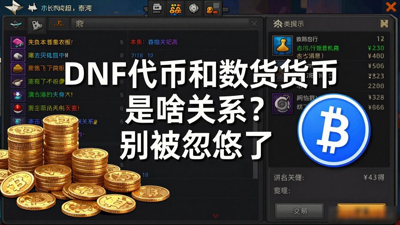 DNF代币和数字货币是啥关系？别被忽悠了