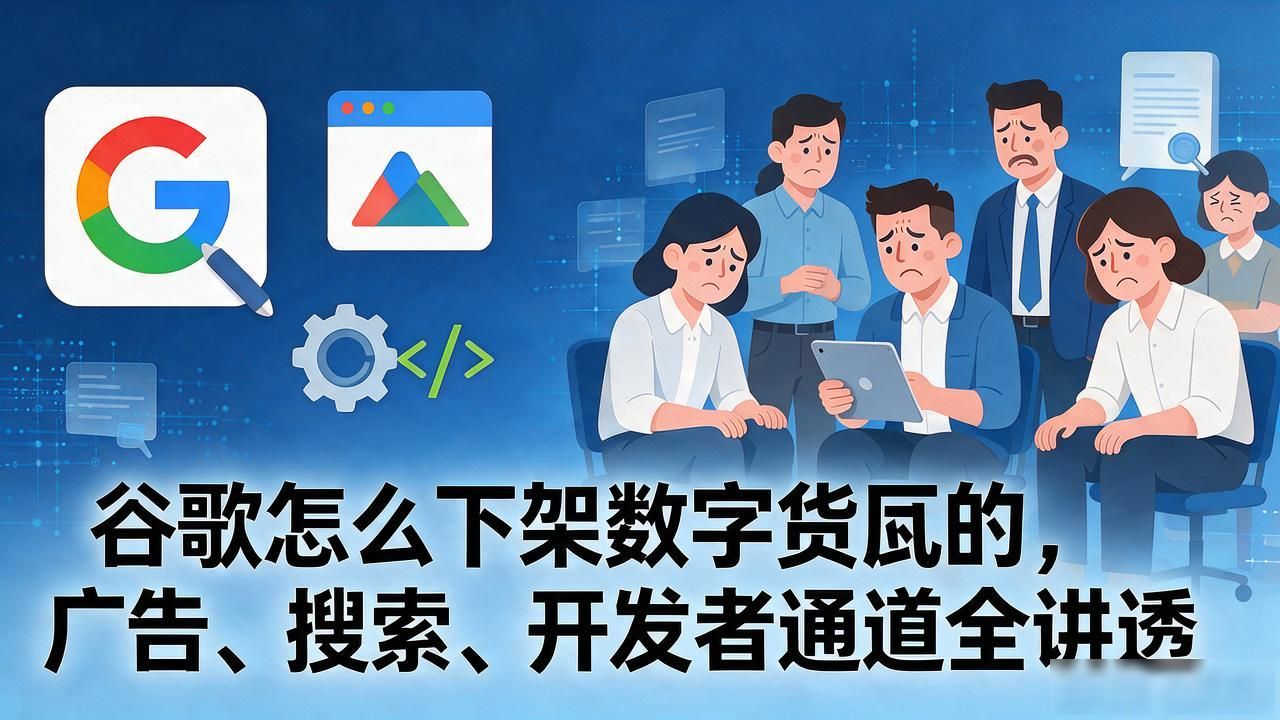 谷歌怎么下架数字货币的，广告、搜索、开发者通道全讲透