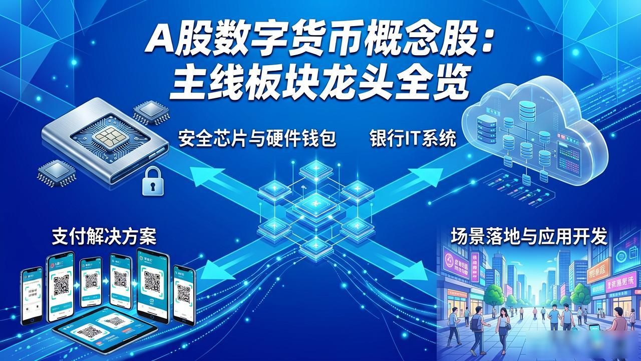 A股数字货币概念股：主线板块龙头全览