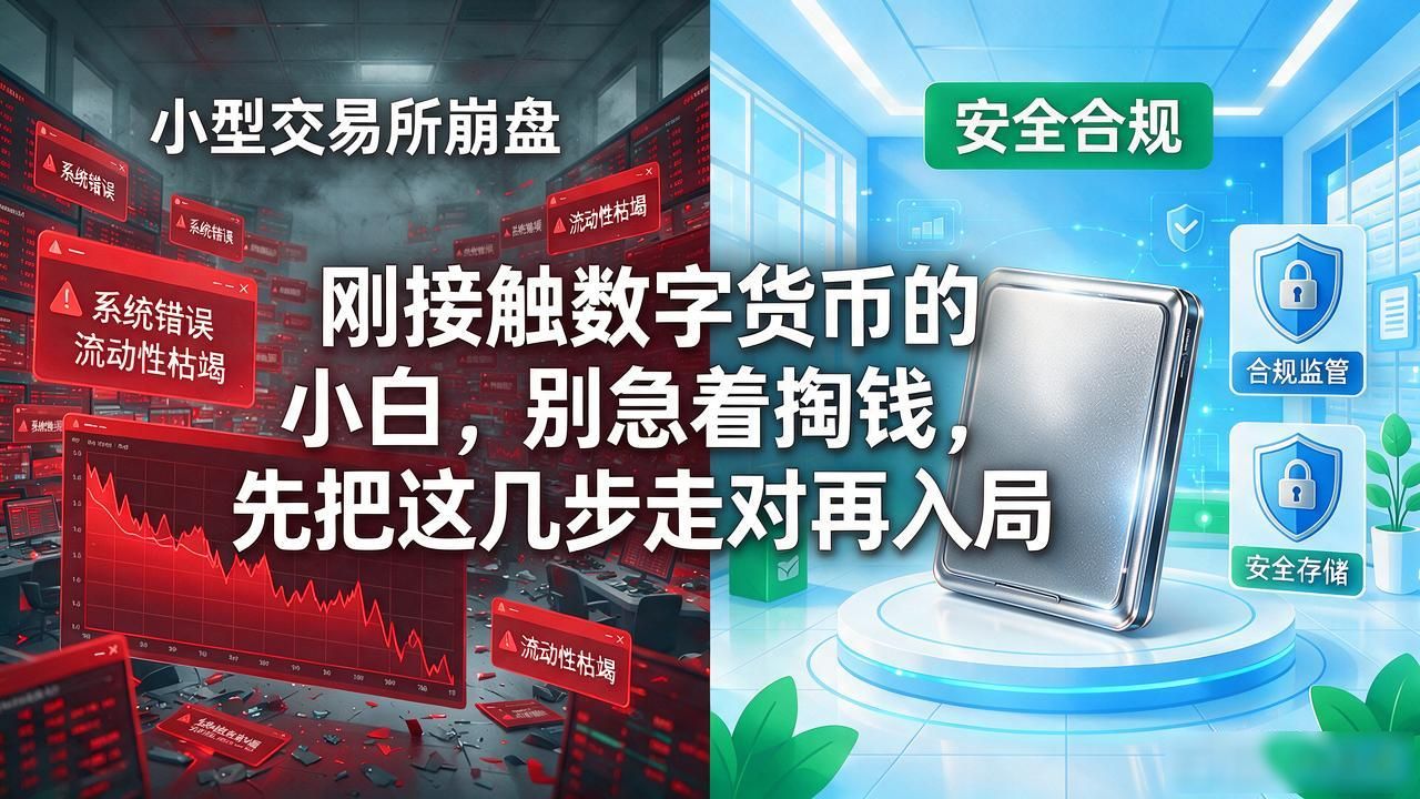 刚接触数字货币的小白，别急着掏钱，先把这几步走对再入局