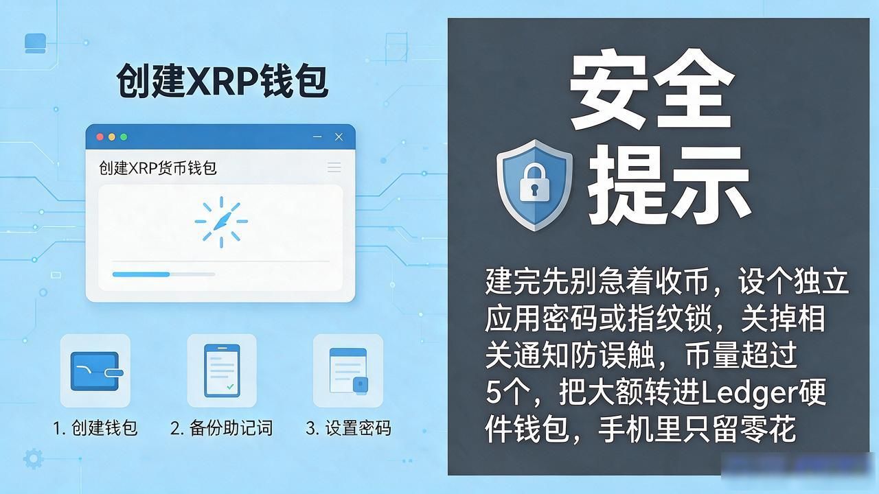 如何创建xrp数字货币钱包？不花一分钱，5分钟搞定