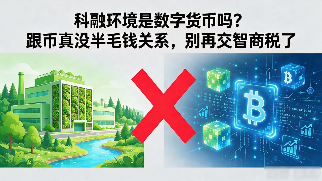 科融环境是数字货币吗？跟币真没半毛钱关系，别再交智商税了