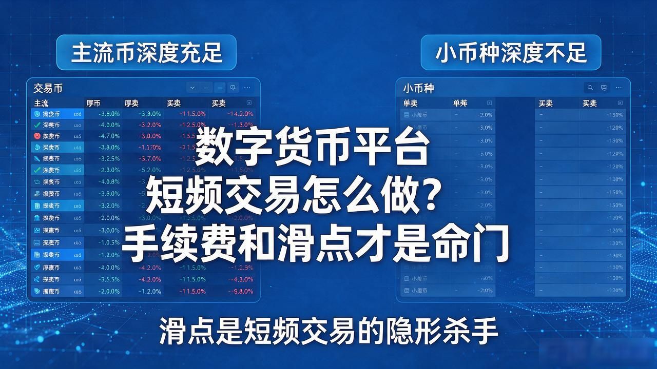 数字货币平台短频交易怎么做？手续费和滑点才是命门