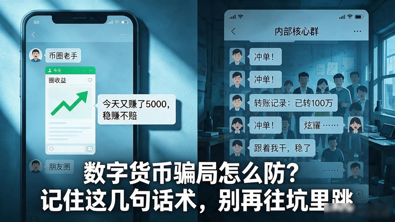 数字货币骗局怎么防？记住这几句话术，别再往坑里跳