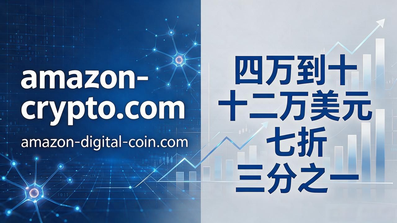 亚马逊数字货币域名能不能投？做了八年域名的人给你掰扯清楚