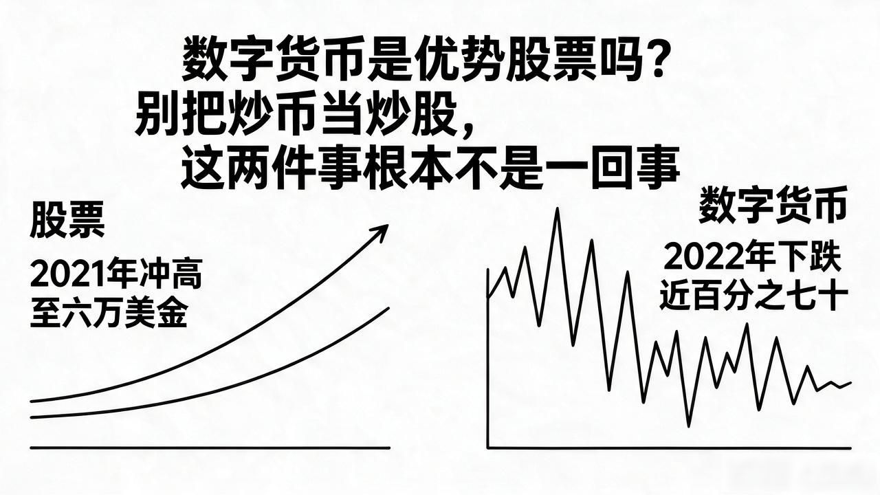 数字货币是优势股票吗？别把炒币当炒股，这两件事根本不是一回事