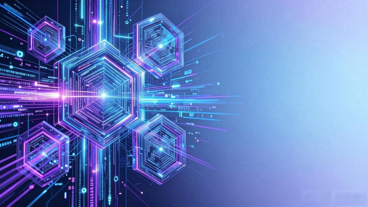 数字货币背景图素材库 区块链风格高清壁纸下载