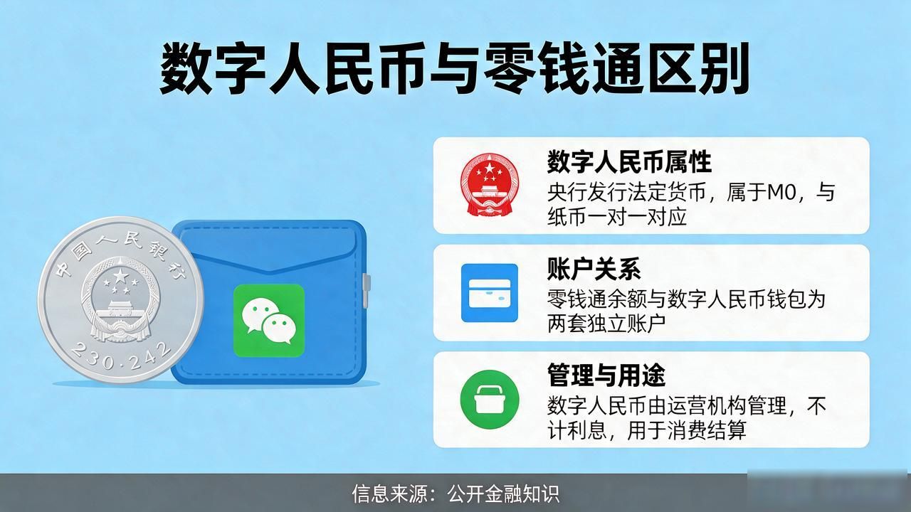 零钱通与数字人民币区别_零钱通数字货币_数字人民币与货币基金区别