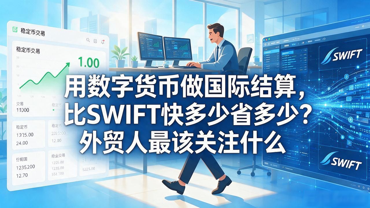 用数字货币做国际结算，比SWIFT快多少省多少？外贸人最该关注什么