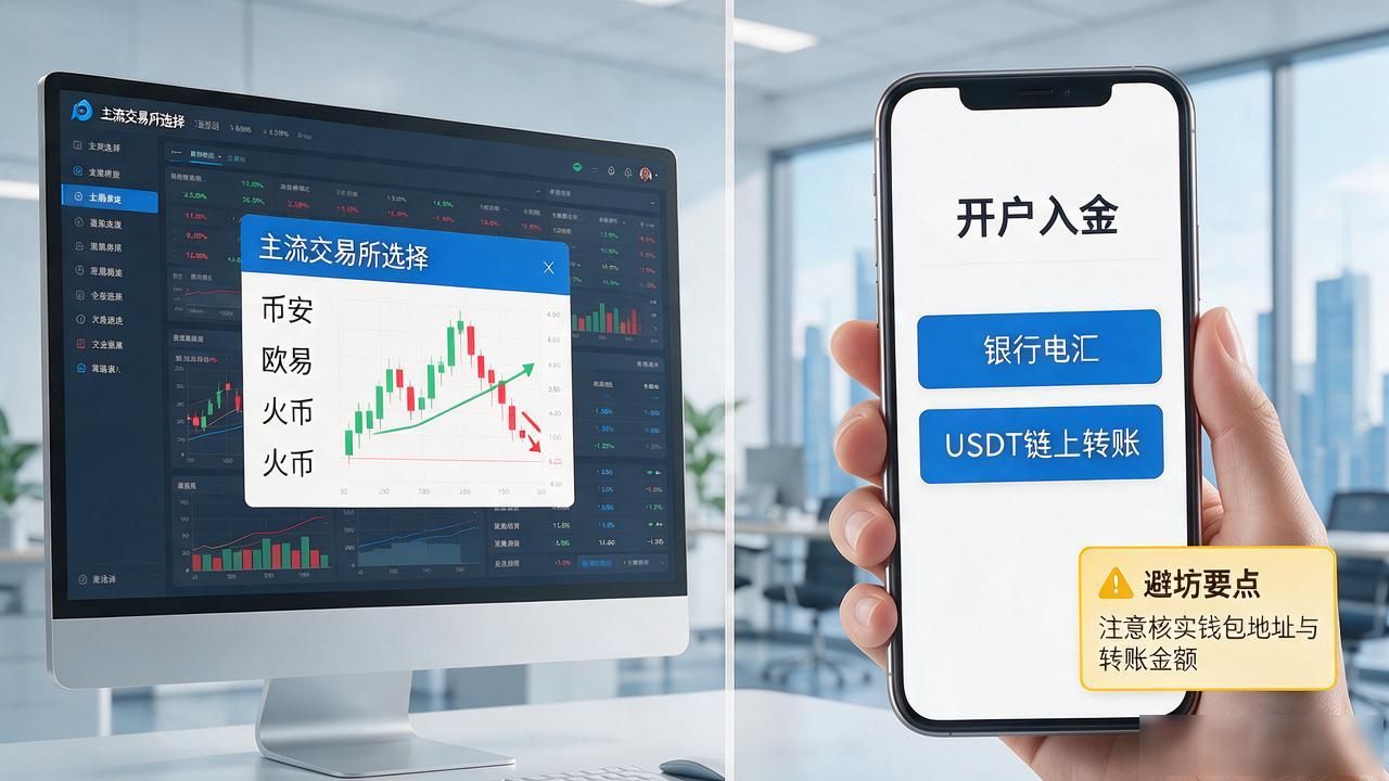 数字货币上主流交易所，选哪个平台、怎么避坑，实操经验都在这