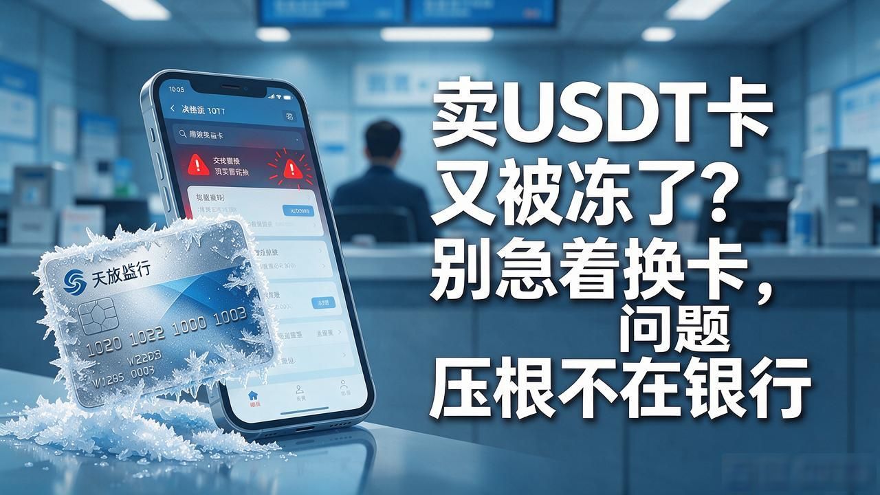 卖USDT卡又被冻了？别急着换卡，问题压根不在银行