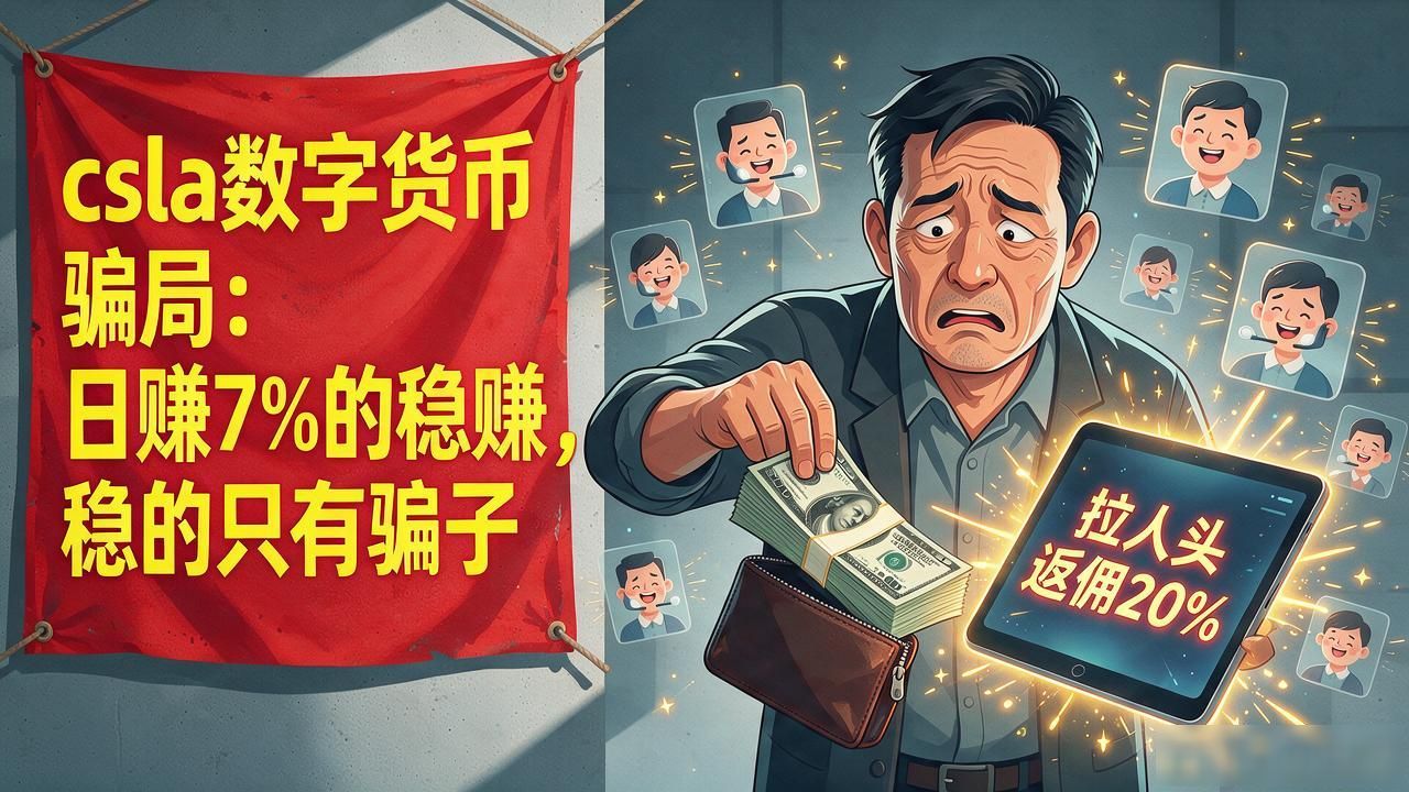 csla数字货币骗局_CSLA数字资产纠纷_资金盘骗局防范