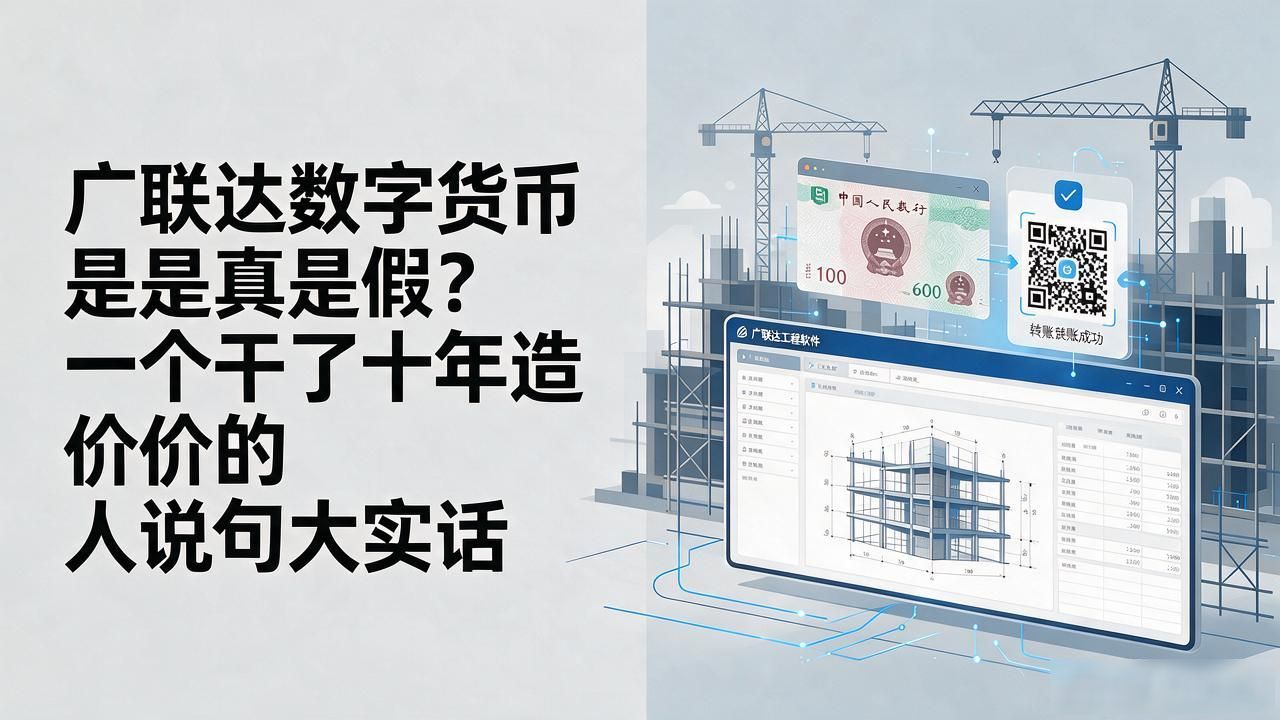 广联达数字货币是真是假？一个干了十年造价的人说句大实话
