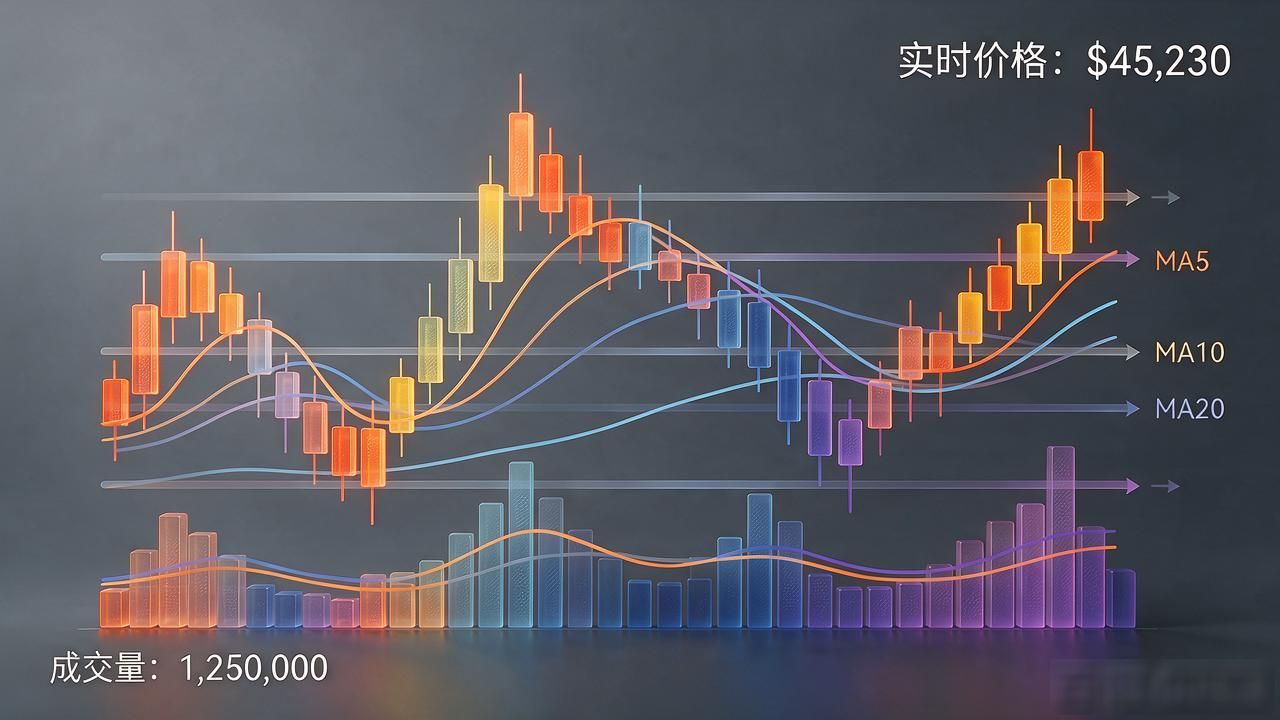 做数字货币的展示图，光堆K线和饼图可不够，这几处才是关键