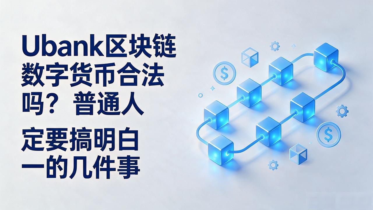 Ubank区块链数字货币合法吗？普通人一定要搞明白的几件事