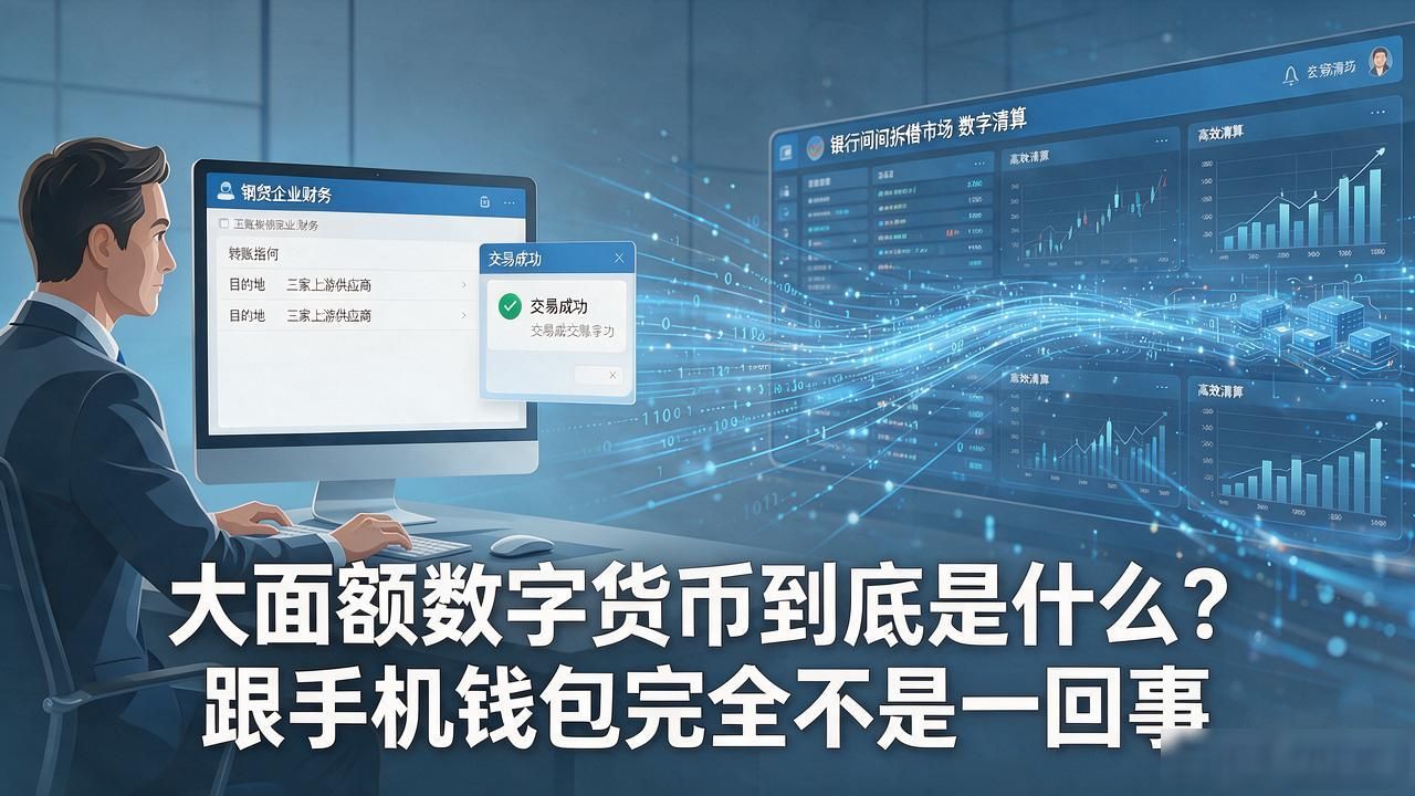 大面额数字货币到底是什么？跟手机钱包完全不是一回事