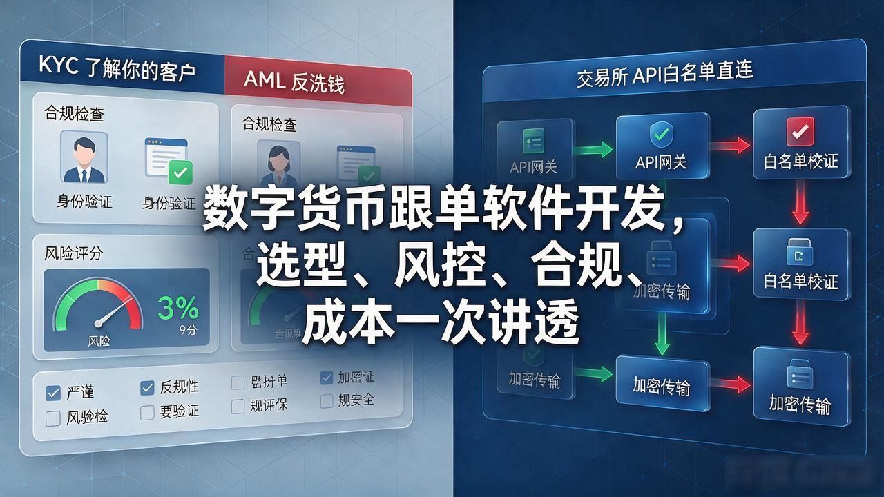 数字货币跟单软件开发，选型、风控、合规、成本一次讲透