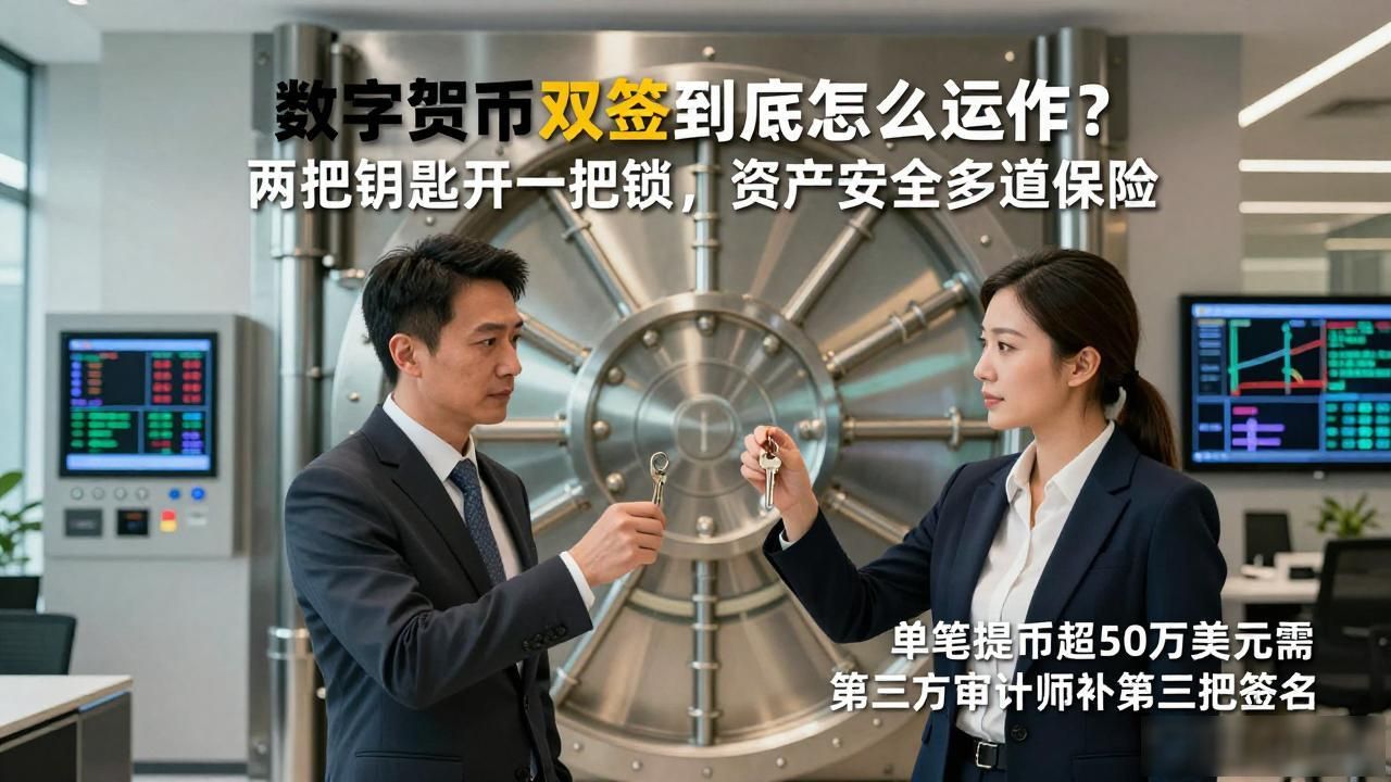 数字货币双签到底怎么运作？两把钥匙开一把锁，资产安全多道保险
