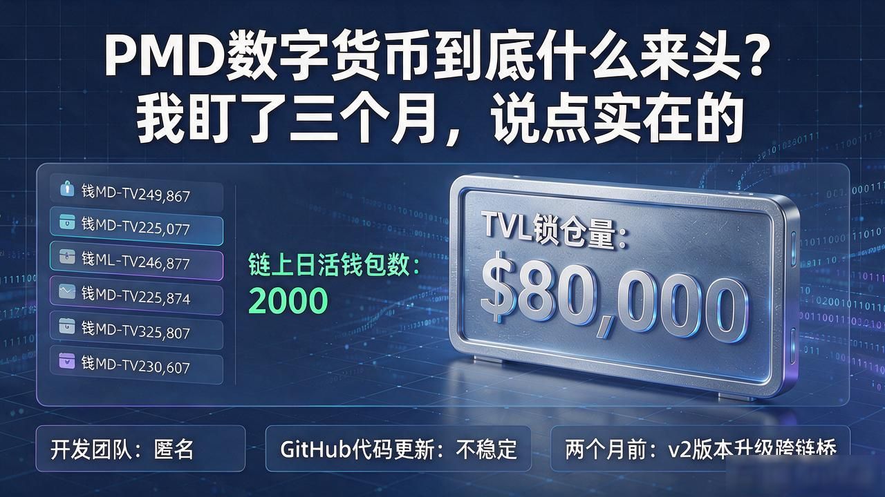 PMD数字货币到底什么来头？我盯了三个月，说点实在的
