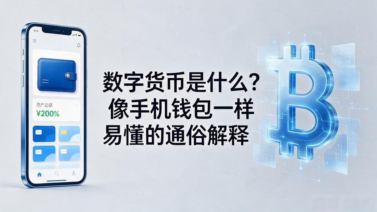 数字货币是什么？像手机钱包一样易懂的通俗解释