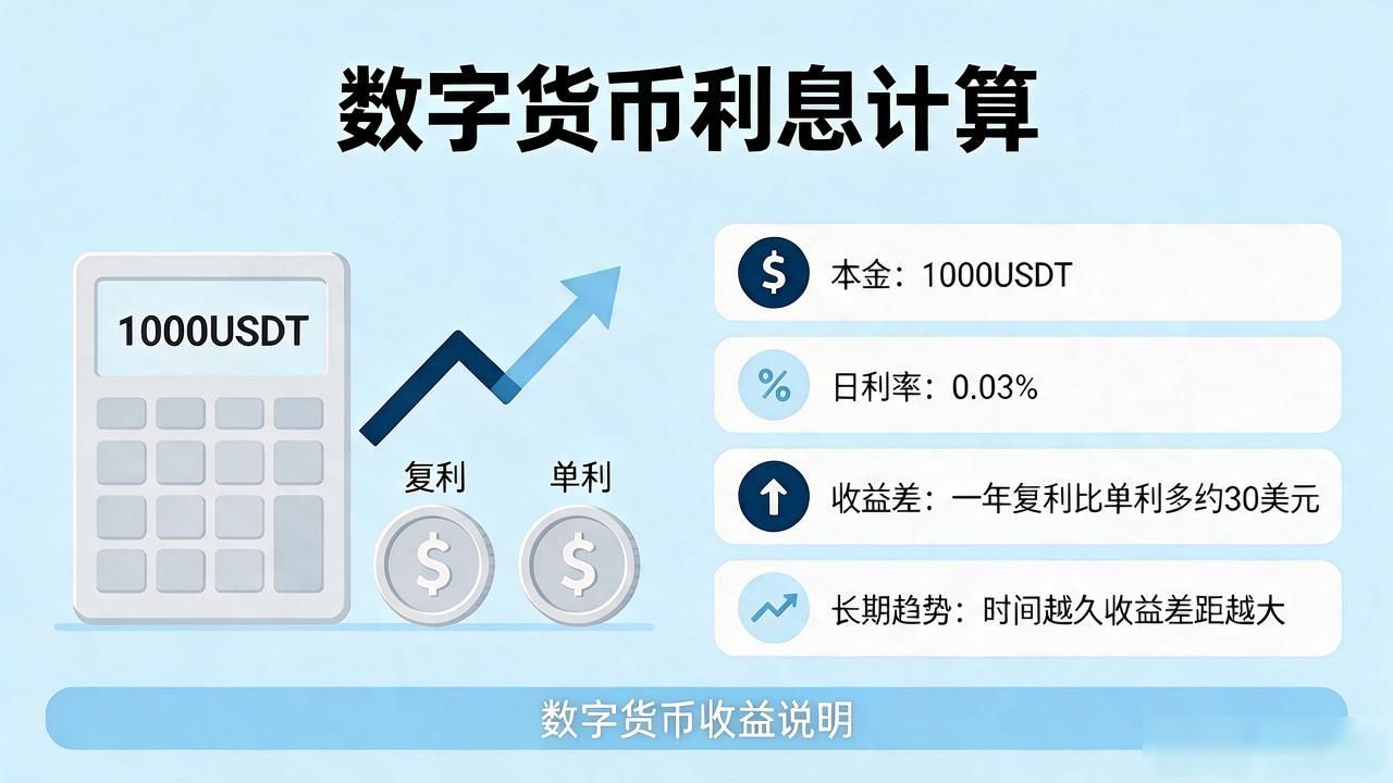 数字货币利息如何计算？3分钟看懂你的收益