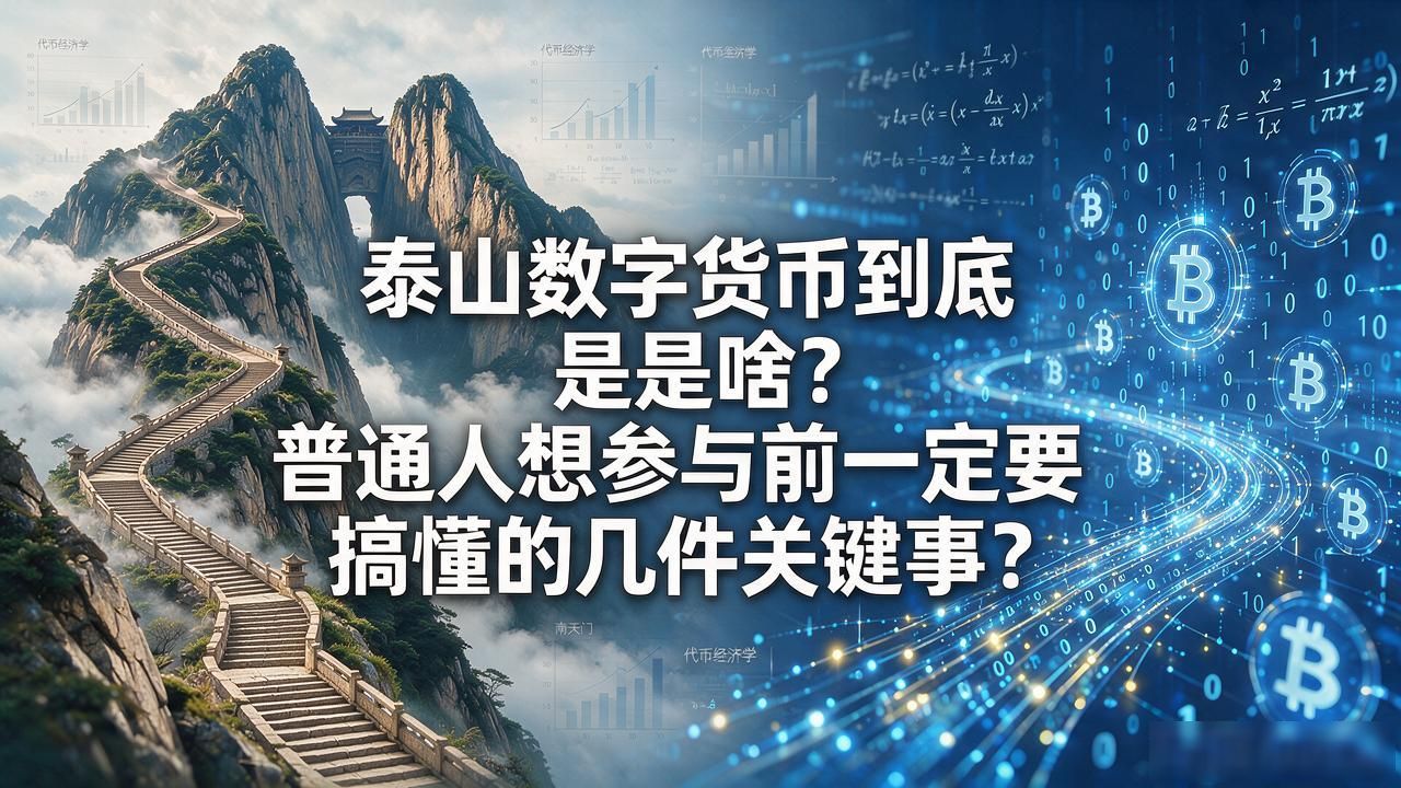泰山数字货币到底是啥？普通人想参与前一定要搞懂的几件关键事