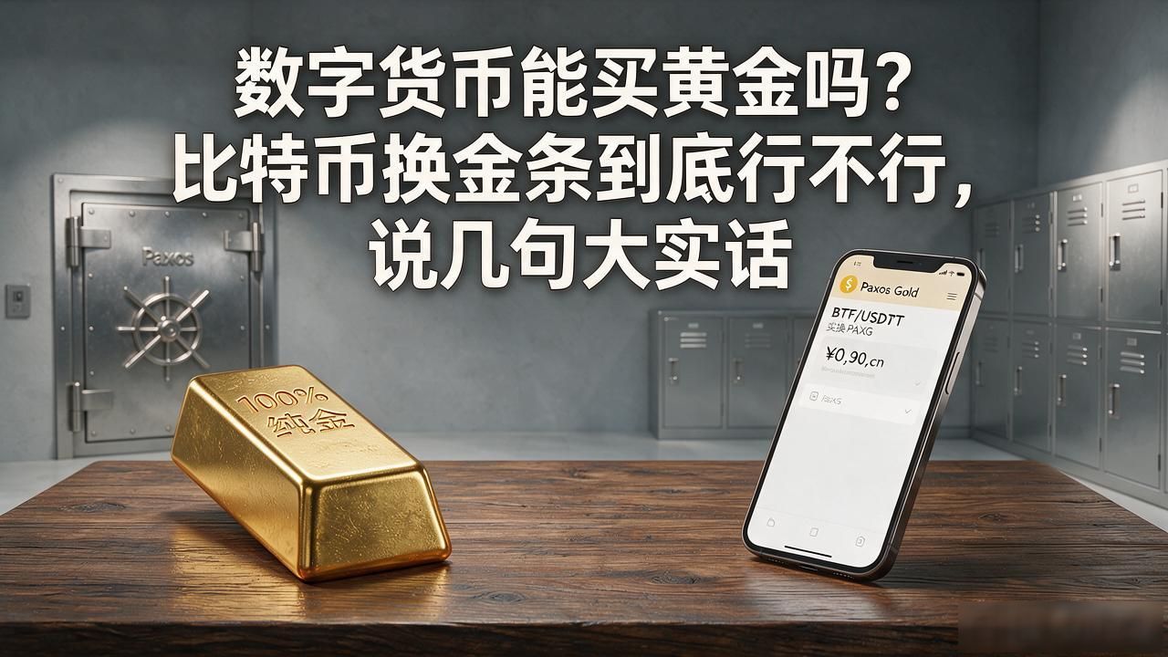 数字货币能买黄金吗？比特币换金条到底行不行，说几句大实话