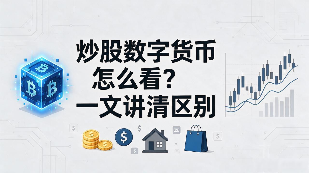 炒股数字货币怎么看？一文讲清区别