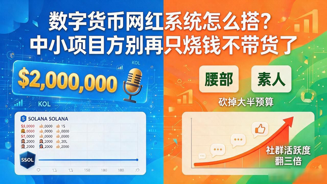 数字货币网红系统怎么搭？中小项目方别再只烧钱不带货了