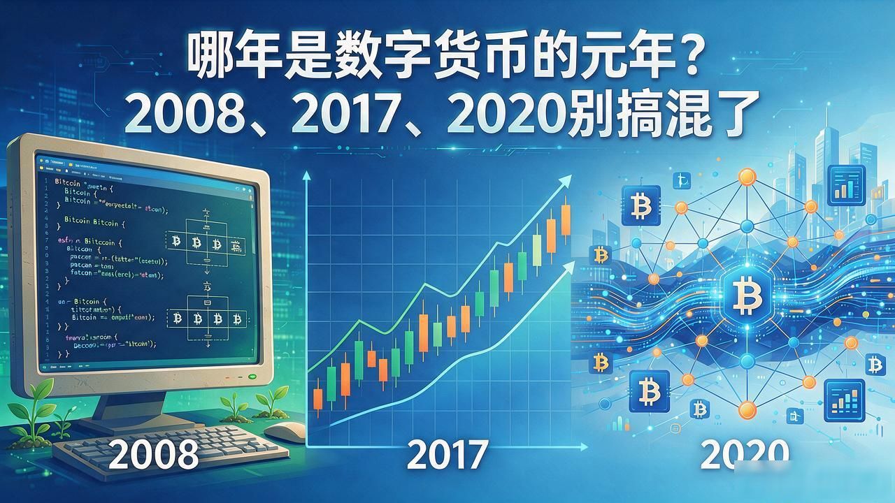 哪年是数字货币的元年？2008、2017、2020别搞混了